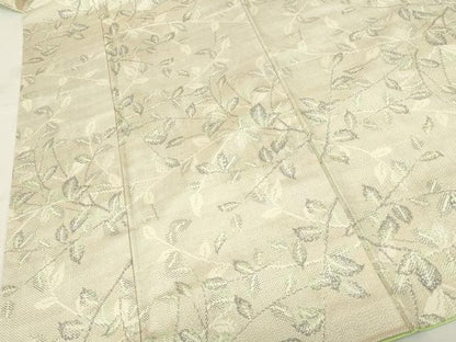 平和屋着物■本場大島紬　白大島　7マルキ　枝葉文　正絹　逸品　DABF6893qp