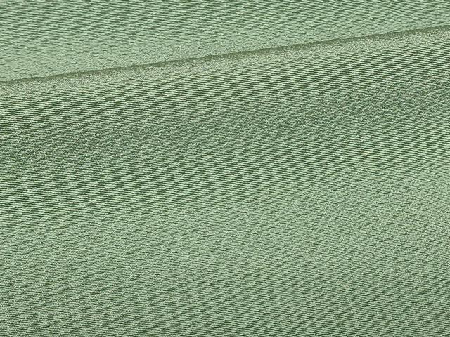 平和屋着物■上質な色無地　山葵色　正絹　逸品　DABF6924qp