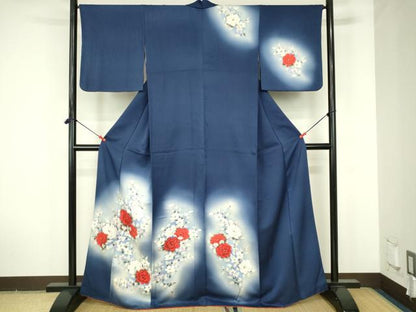 平和屋着物■訪問着　草花文　暈し染め　正絹　逸品　DABF6931qp