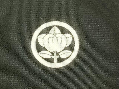 平和屋着物■豪華黒留袖　作家物　駒刺繍　扇面飛鶴花文　金彩　正絹　逸品　DABF6932qp
