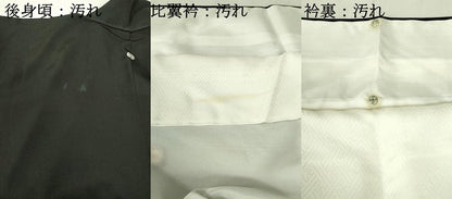 平和屋着物■豪華黒留袖　作家物　寿光織　人物風景文　暈し染め　金糸　正絹　逸品　DABF6933qp