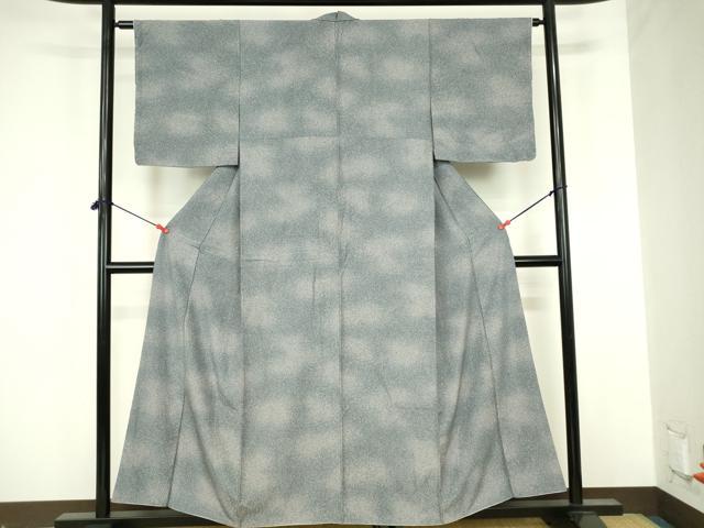 平和屋着物■上質な小紋　霞文　暈し染め　正絹　逸品　DABF6951qp