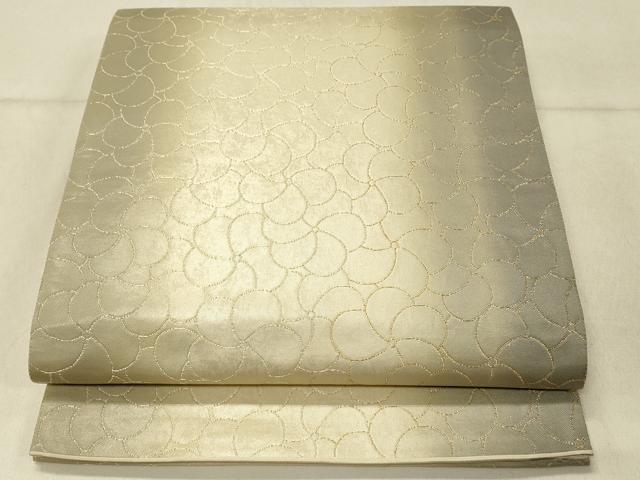 平和屋着物◎六通柄袋帯　花尽くし　粋　あじわい　金糸　正絹　逸品　DABF6990qp