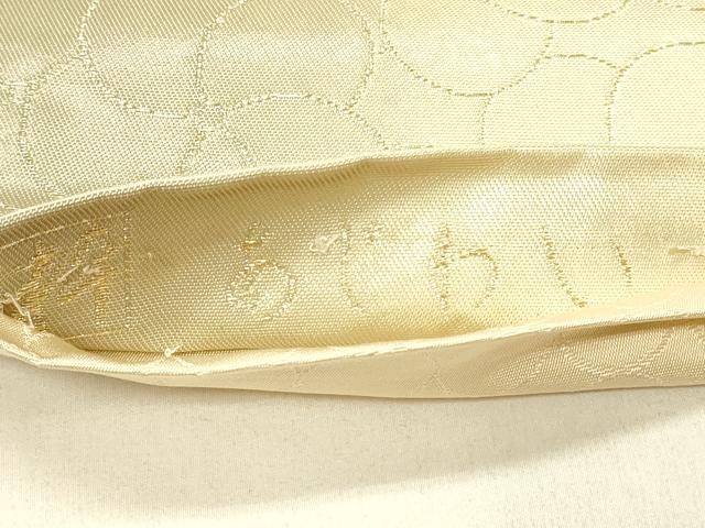 平和屋着物◎六通柄袋帯　花尽くし　粋　あじわい　金糸　正絹　逸品　DABF6990qp