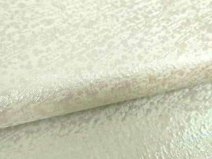 平和屋着物▼全通柄袋帯 霞文 ラメ糸 正絹 逸品 DABF7029ps