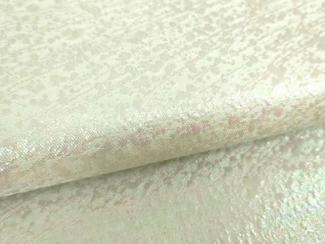 平和屋着物▼全通柄袋帯 霞文 ラメ糸 正絹 逸品 DABF7029ps