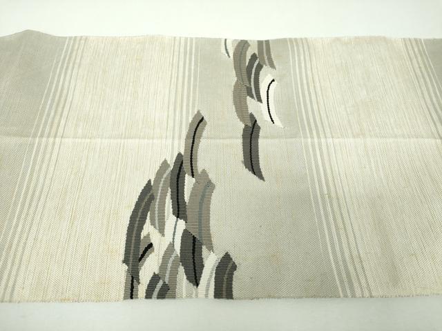 平和屋着物▼八寸名古屋帯 すくい織 霞文 金糸 正絹 逸品 DABF7093ps