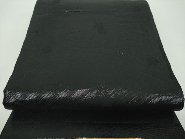 平和屋着物▼両面 六通柄袋帯 唐織 扇面鳳凰花文 金糸 正絹 逸品 DABF7182ps