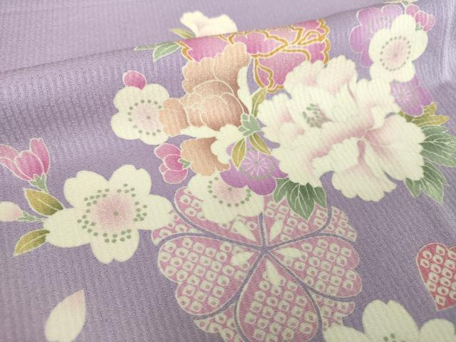 平和屋着物●押切もえ　MOE OSHIKIRI　訪問着　駒刺繍　舞桜　吉祥花文　暈し染め　金糸　正絹　逸品　DABF7194ps