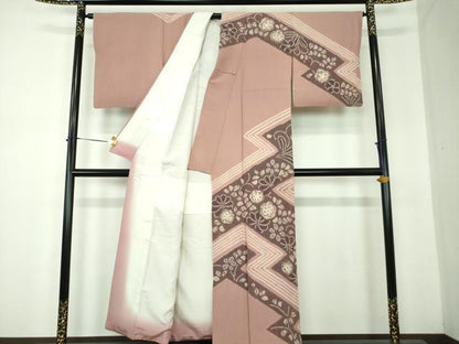 平和屋着物●訪問着　絞り　辻が花　正絹　逸品　DABF7199ps