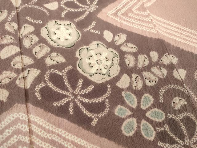 平和屋着物●訪問着　絞り　辻が花　正絹　逸品　DABF7199ps