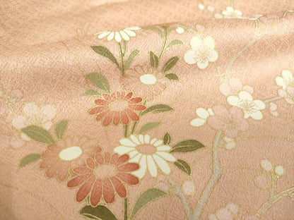 平和屋着物●訪問着　駒刺繍　鼓花文　暈し染め　金彩　やまと誂製　正絹　逸品　DABF7202ps