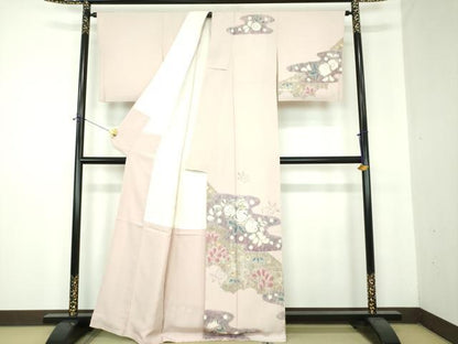 平和屋着物●十日町　名門　滝泰謹製　訪問着　絞り　辻が花　正絹　逸品　DABF7203ps