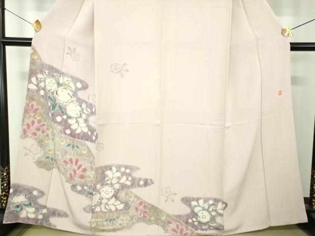 平和屋着物●十日町　名門　滝泰謹製　訪問着　絞り　辻が花　正絹　逸品　DABF7203ps
