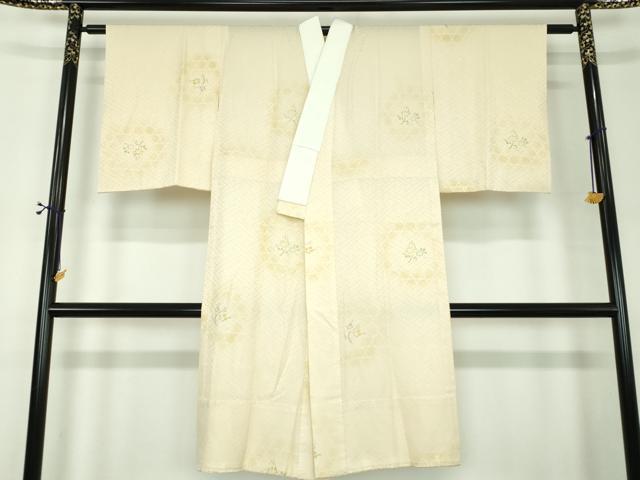 平和屋着物●上質な長襦袢　無双仕立て　草花文　暈し染め　高島屋扱い　正絹　逸品　DABF7206ps