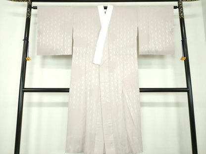 平和屋着物●上質な長襦袢　無双仕立て　麻の葉地紋　正絹　逸品　DABF7207ps