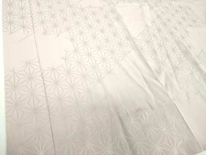 平和屋着物●上質な長襦袢　無双仕立て　麻の葉地紋　正絹　逸品　DABF7207ps