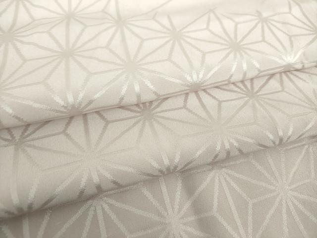 平和屋着物●上質な長襦袢　無双仕立て　麻の葉地紋　正絹　逸品　DABF7207ps