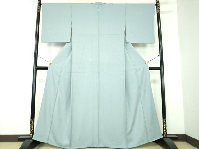 平和屋着物●上質な色無地　花唐草地紋　秘色色　大丸扱い　正絹　逸品　DABF7214ps