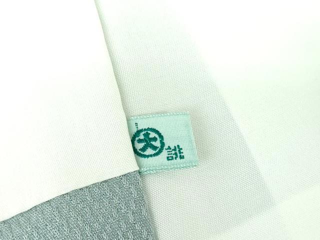 平和屋着物●上質な色無地　花唐草地紋　秘色色　大丸扱い　正絹　逸品　DABF7214ps