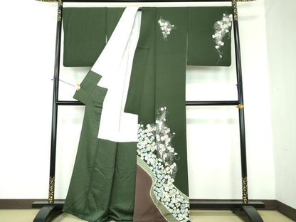 平和屋着物●訪問着　作家物　絞り　辻が花　金銀彩　正絹　逸品　DABF7219ps
