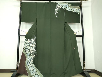 平和屋着物●訪問着　作家物　絞り　辻が花　金銀彩　正絹　逸品　DABF7219ps