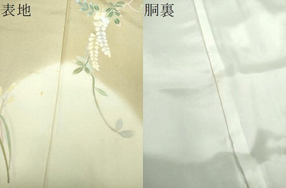 平和屋着物●本加賀友禅作家　南克治　訪問着　草花文　暈し染め　正絹　逸品　DABF7221ps