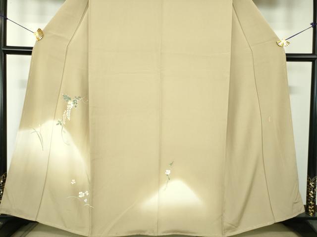平和屋着物●本加賀友禅作家　南克治　訪問着　草花文　暈し染め　正絹　逸品　DABF7221ps