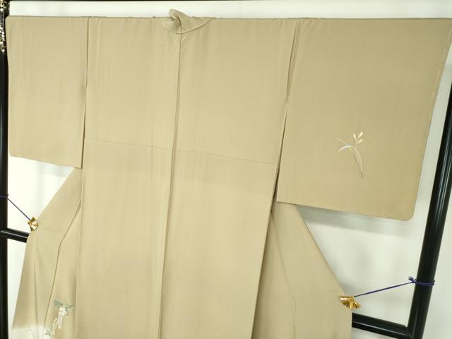平和屋着物●本加賀友禅作家　南克治　訪問着　草花文　暈し染め　正絹　逸品　DABF7221ps