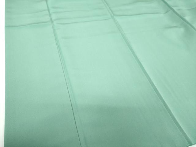 平和屋着物●振袖　色無地　錆青磁色　洗える着物　DABF7222ps