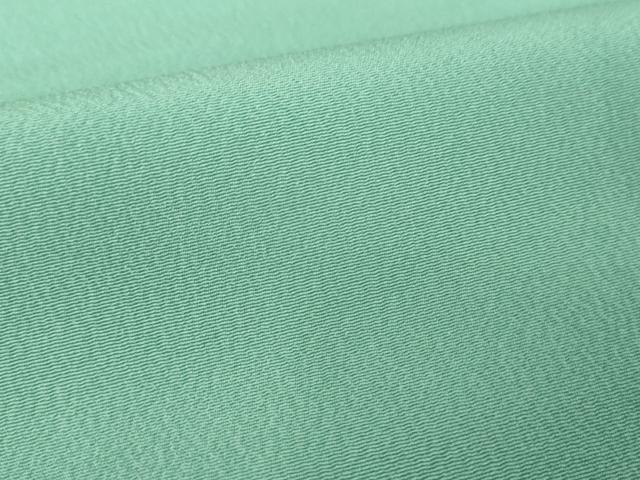 平和屋着物●振袖　色無地　錆青磁色　洗える着物　DABF7222ps