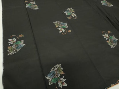 平和屋着物●本場大島紬　9マルキ　地空　花籠文　正絹　逸品　未使用　DABF7229ps