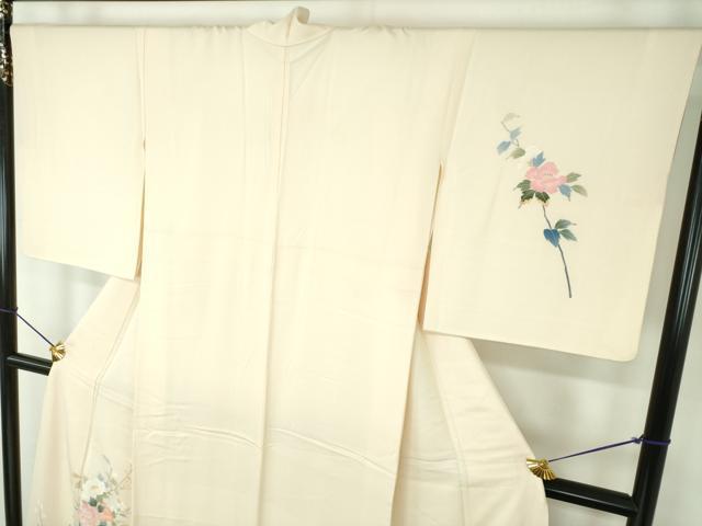 平和屋着物●本加賀友禅作家　南克治　訪問着　枝花文　暈し染め　正絹　逸品　DABF7231ps