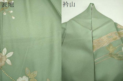 平和屋着物●訪問着　辻が花　流水花文　金彩　正絹　逸品　DABF7232ps