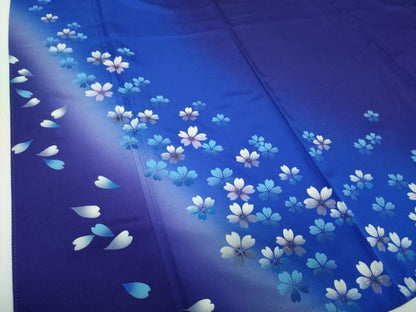 平和屋着物●豪華振袖　舞桜　暈し染め　金彩　正絹　逸品　DABF7240ps