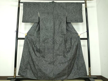 平和屋着物●本場大島紬　7マルキ　木目文　平田織物謹製　証紙付き　正絹　逸品　DABF7257ps