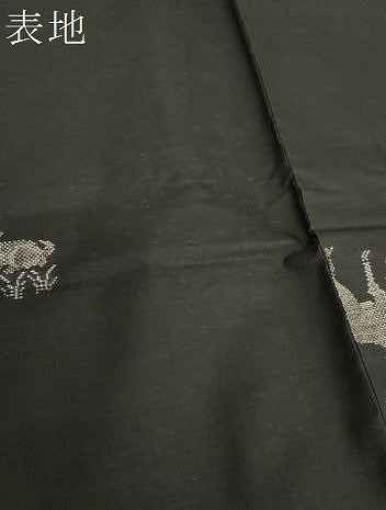 平和屋着物●本場大島紬　9マルキ　地空　鹿花文　やまと誂製　正絹　逸品　DABF7260ps