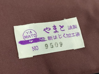 平和屋着物●結城眞綿紬　100亀甲　菱間道　やまと誂製　藤貫謹製　証紙付き　正絹　逸品　DABF7262ps