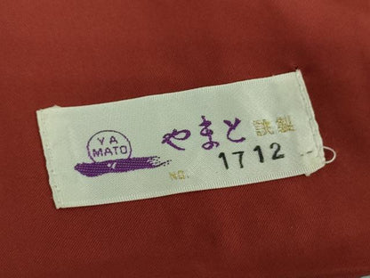 平和屋着物●本場大島紬　横段文　やまと誂製　大山謹製　証紙付き　正絹　逸品　DABF7263ps