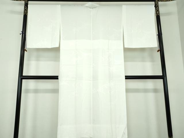 平和屋着物●上質な長襦袢　無双仕立て　流水雪芝花地紋　三越扱い　洗える着物　DABF7266ps