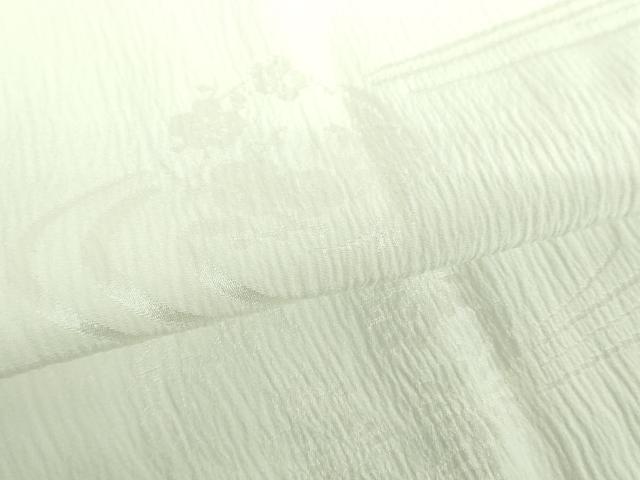 平和屋着物●上質な長襦袢　無双仕立て　流水花丸地紋　生成色　正絹　逸品　DABF7268ps