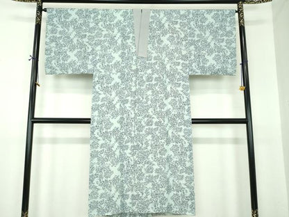 平和屋着物●男性　長襦袢　袷　唐獅子　正絹　逸品　DABF7271ps