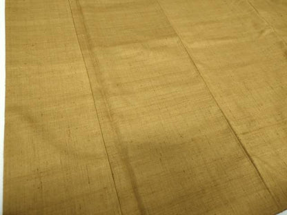 平和屋着物●上質な紬　桑茶色　正絹　逸品　DABF7273ps