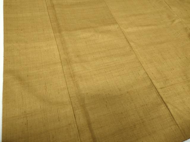 平和屋着物●上質な紬　桑茶色　正絹　逸品　DABF7273ps
