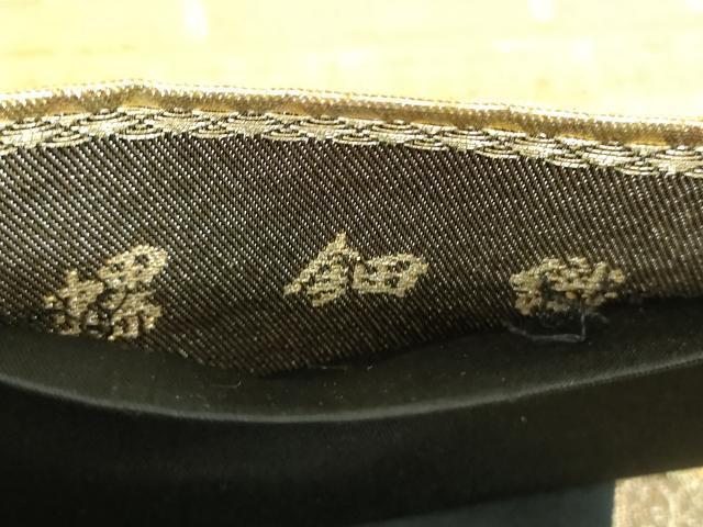 平和屋着物▼六通柄袋帯　螺鈿織　横段文　金糸　正絹　逸品　DABF7285ps