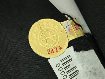 平和屋着物▼西陣　きたむら謹製　太鼓柄袋帯　螺鈿箔　色紙重ね花丸文　金銀彩　証紙付き　正絹　逸品　未使用　DABF7324ps
