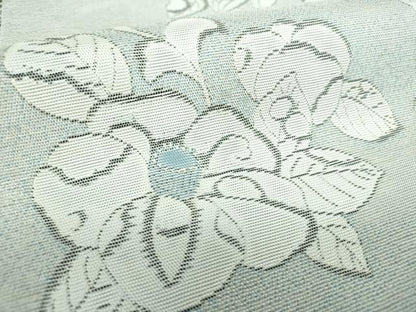 平和屋着物●本場筑前博多織　全通柄袋帯　辻が花　献上　銀糸　はかた匠工房　博多金ラベル　証紙付き　正絹　逸品　DABF7383ps