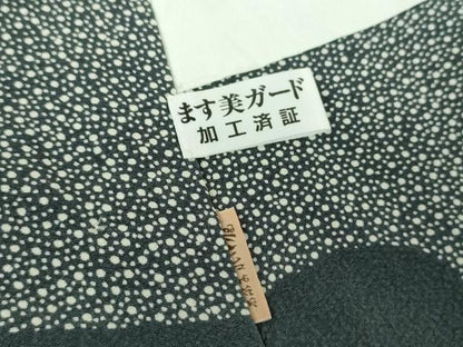 平和屋着物●伝統工芸士　水谷滉　江戸小紋　訪問着　吉祥間道　ますいわ屋扱い　正絹　逸品　DABF7388ps
