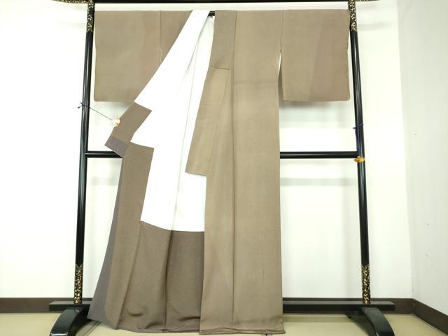 平和屋着物●伝統工芸士　田島輝久　訪問着　笹竹亀甲文　正絹　逸品　DABF7390ps
