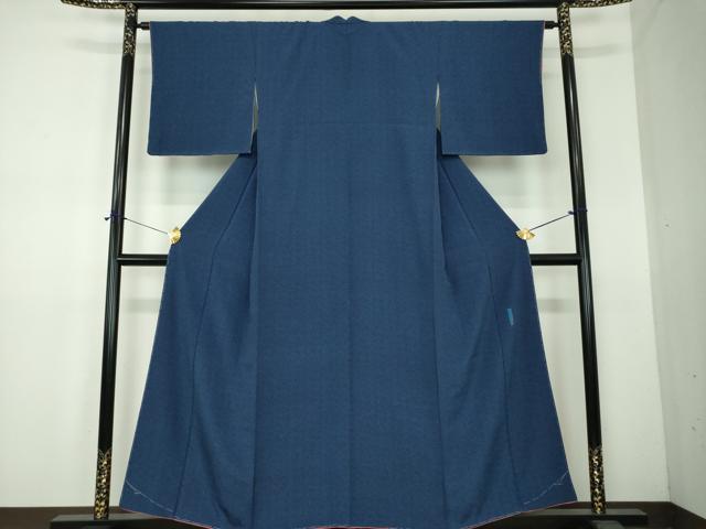 平和屋着物●重要無形文化財　人間国宝　中村勇二郎　江戸小紋　古代菊　やまと誂製　正絹　逸品　未使用　DABF7491ps